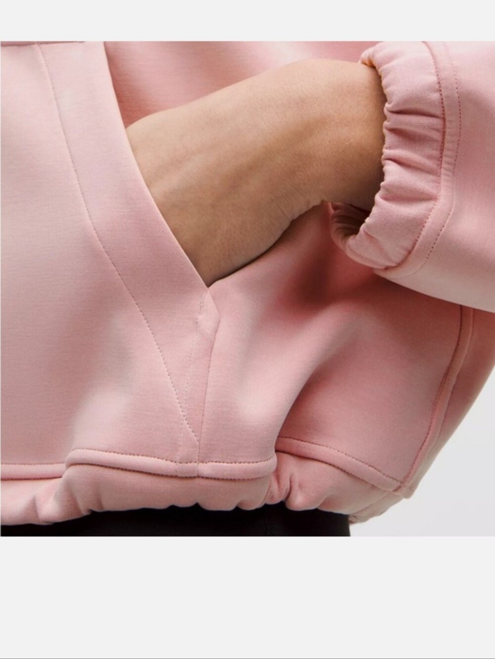 Lululemon NWT Brushed Softstreme Half Zip Pink Tide Sz 12 - Picture 13 of 15